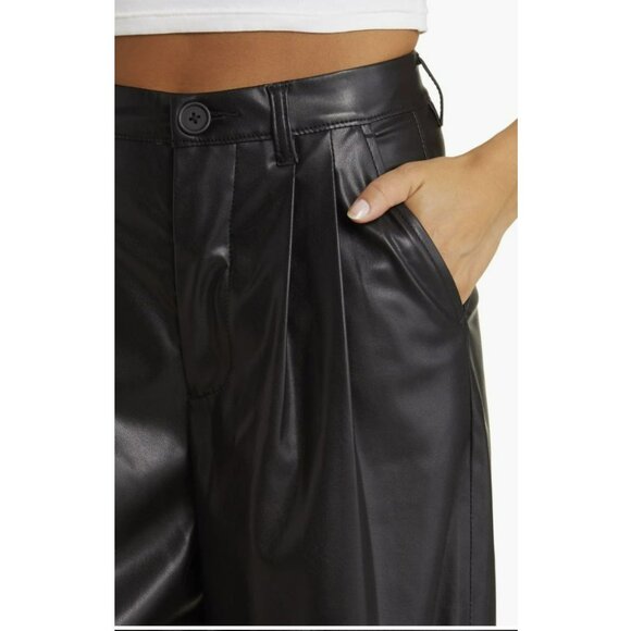 Blank NYC Faux Leather Black Pants Size 30 NWT - Picture 3 of 9